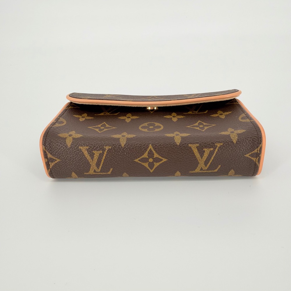 Louis Vuitton Florentine Belt Bag Brown S Monogram Travel Luxury Waist 25-30" - Picture 12 of 16